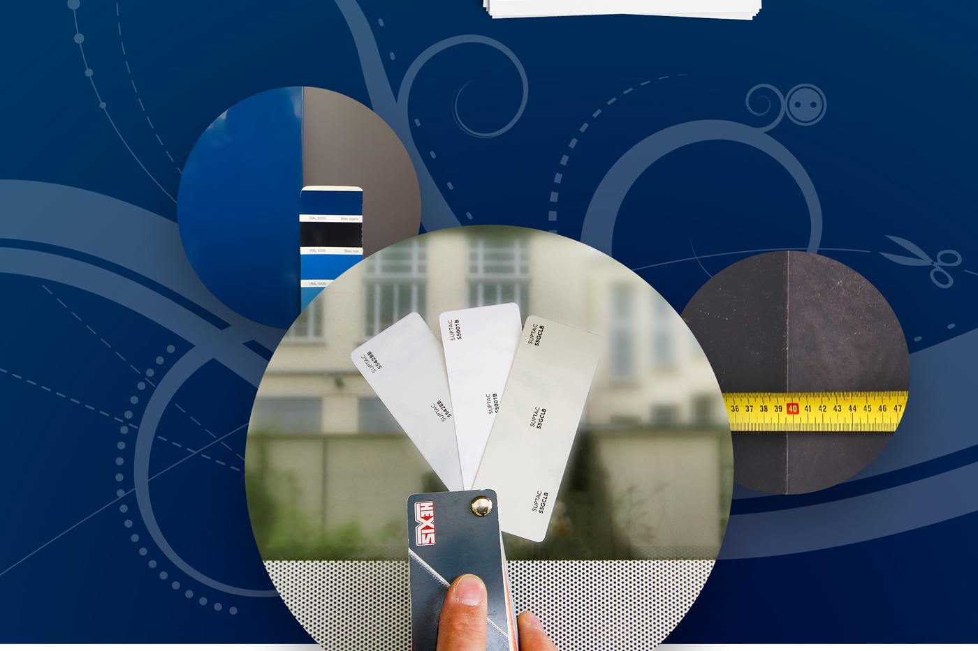 Grapefruit slice atop a pile of other slices